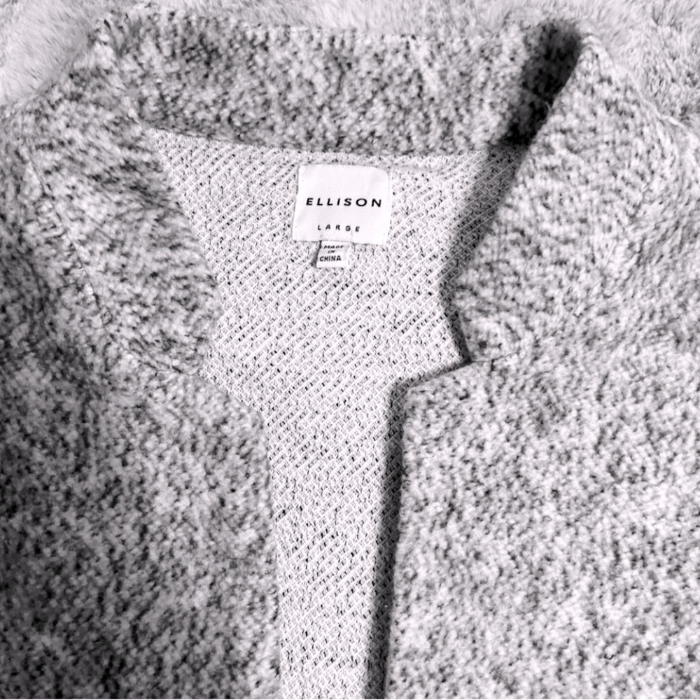 Size large Ellison sweater, jacket, cover up Super soft and cozy, zipper pockets